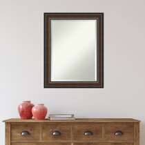 Wayfair | Red Wood Square Wall Mirrors You'll Love in 2022